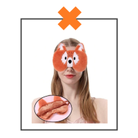 Slaapmasker vos oranje